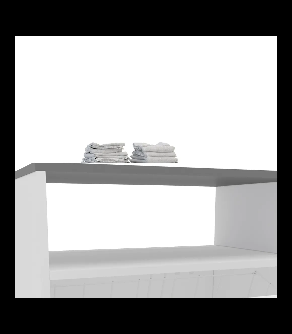 Mueble lavandería Md-Bakery2 acabado blanco, 80cm(alto) 60.5m(ancho) 40m(largo)