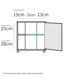 Mueble para tapar pie de lavabo Sintra acabado roble aurora, 64cm (alto) x 59cm (ancho) x 45cm (fondo).