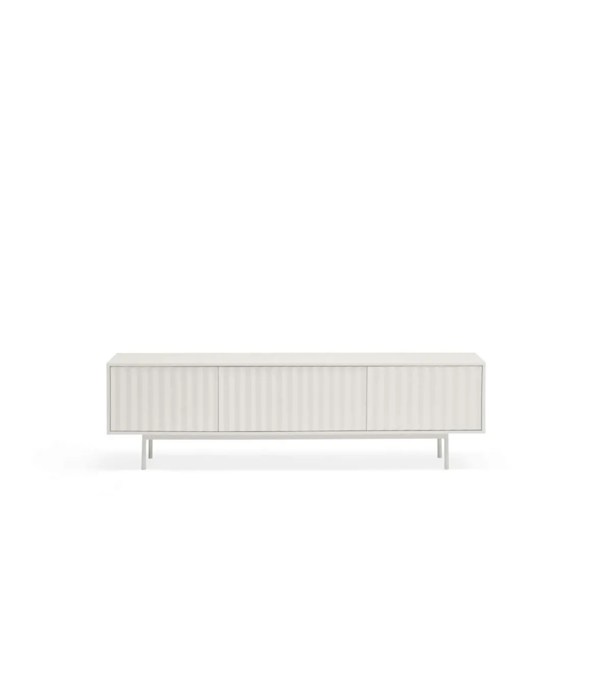 Mueble para televisión modelo Sierra 3 puertas acabado blanco, 40cm(ancho) 52cm(alto) 180cm (largo)