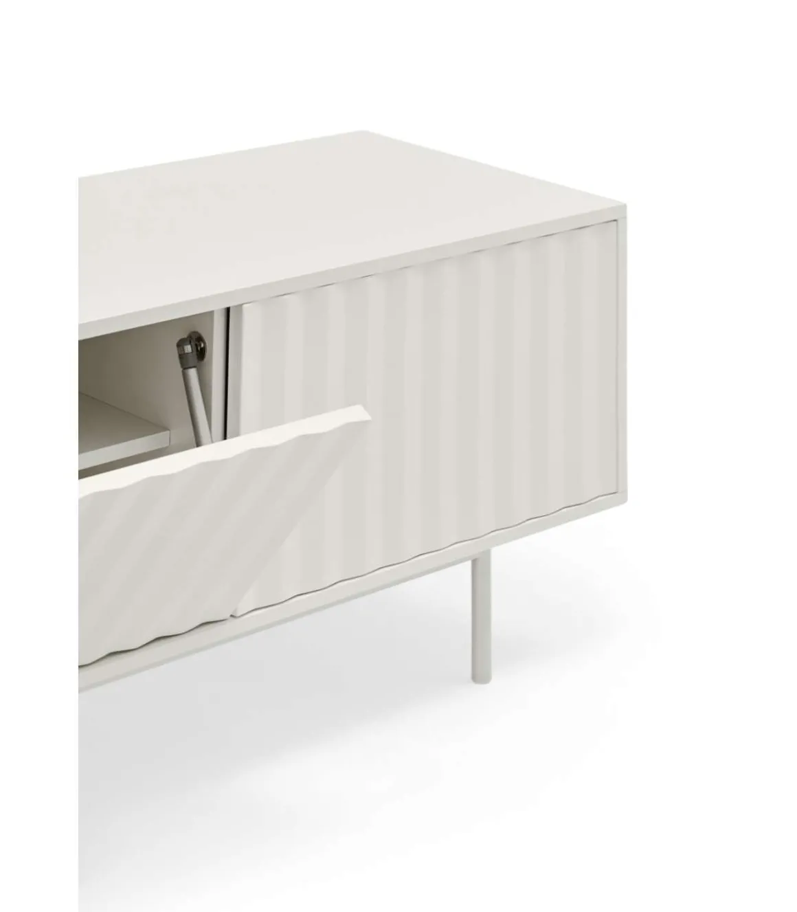 Mueble para televisión modelo Sierra 3 puertas acabado blanco, 40cm(ancho) 52cm(alto) 180cm (largo)