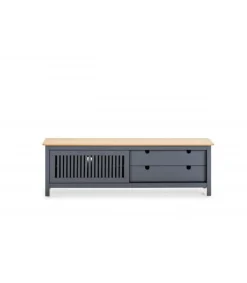 Mueble para televisión modelo Luna acabado gris 158 cm(ancho) 49.5 cm(alto) 40 cm (fondo)