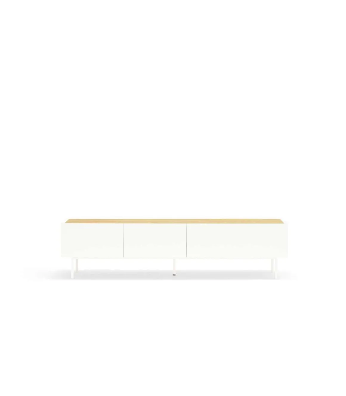 Mueble para televisión modelo Arista 1 puerta 2 cajones acabado blanco, 40cm(ancho) 45cm(alto) 180cm (largo)