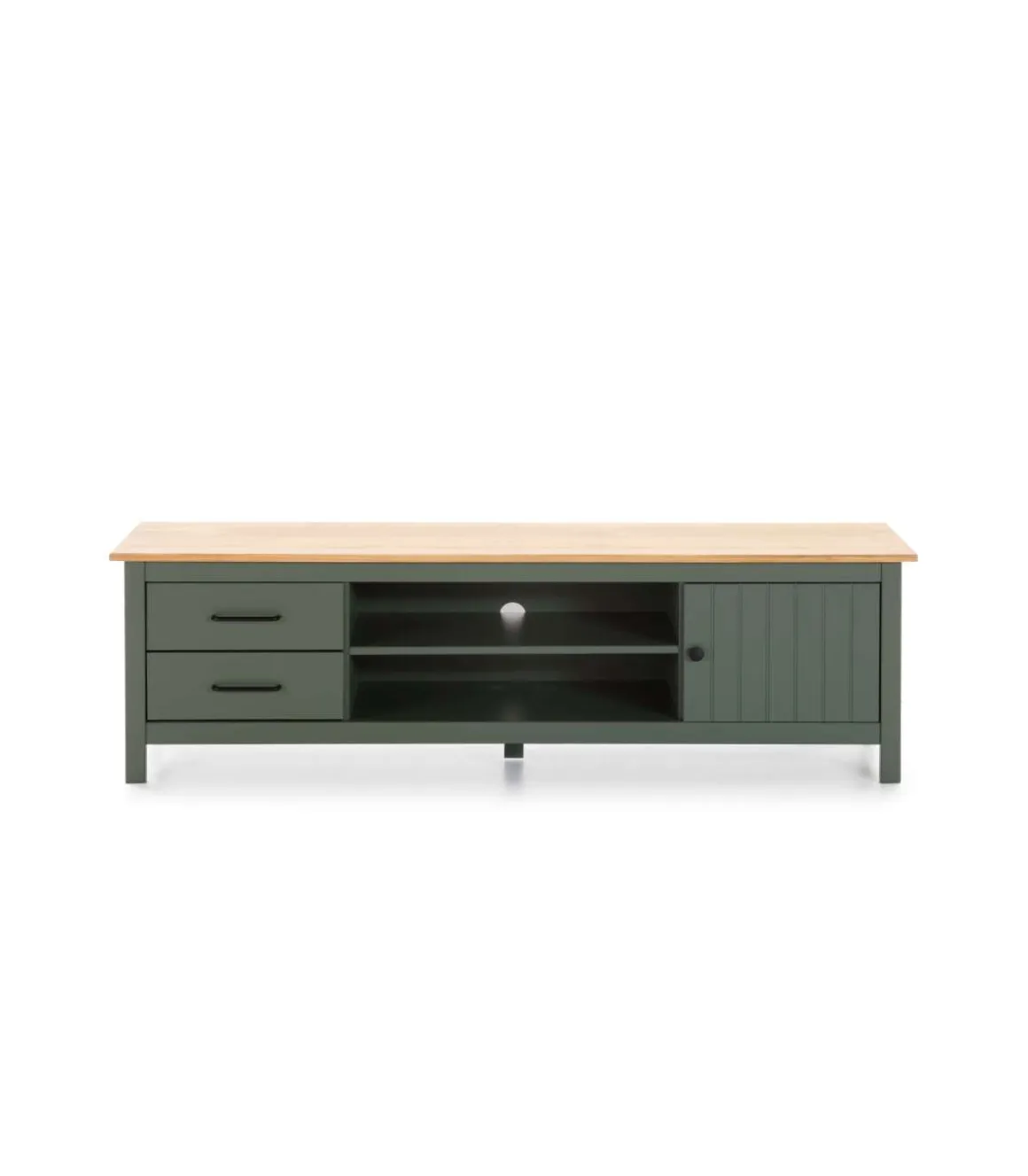 Mueble para TV Mariana acabado verde, 47 cm(alto) 157 cm(ancho) 40 cm(largo)