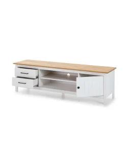 Mueble para TV Mariana acabado blanco, 47 cm(alto) 157 cm(ancho) 40 cm(largo)