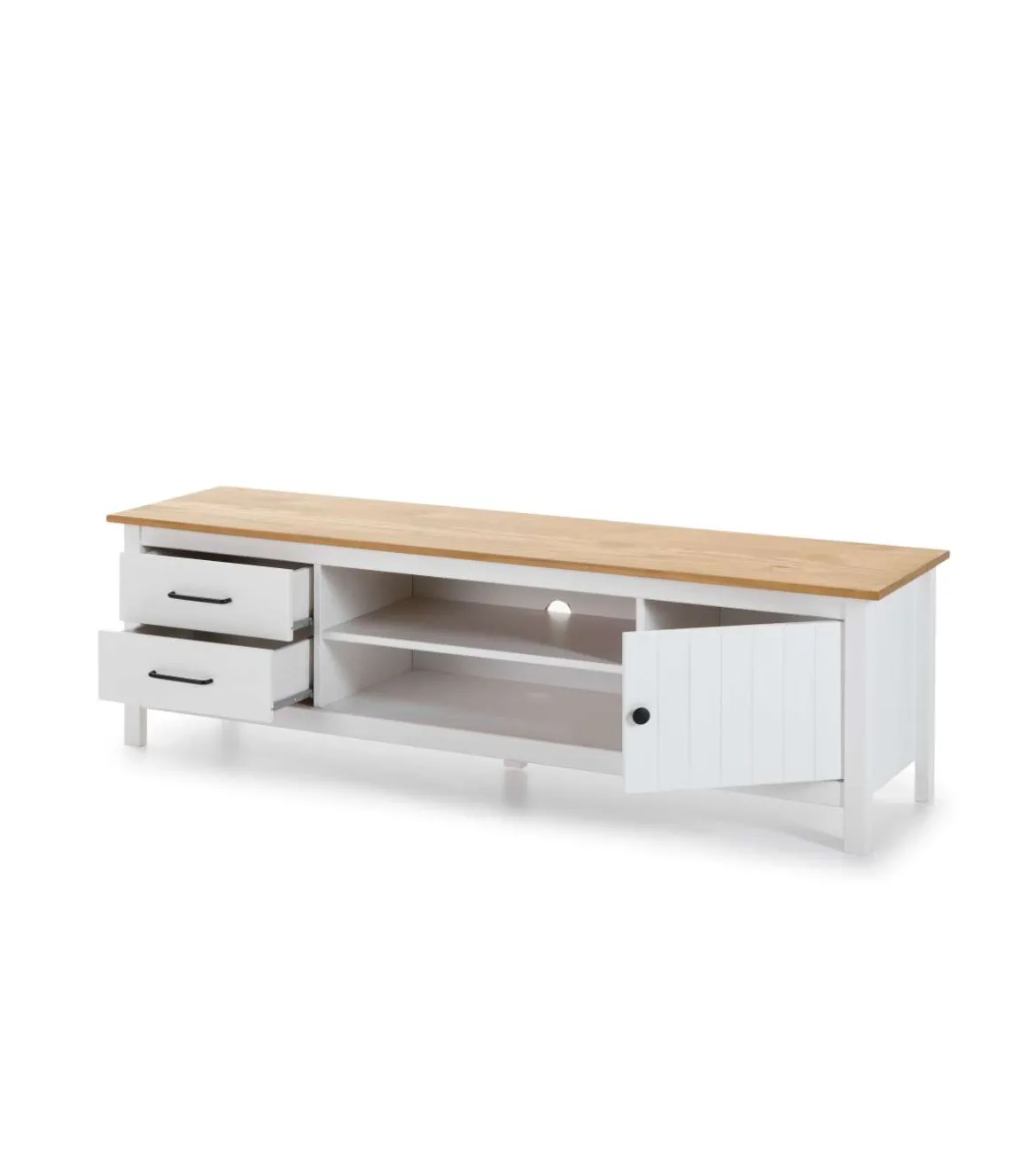 Mueble para TV Mariana acabado blanco, 47 cm(alto) 157 cm(ancho) 40 cm(largo)