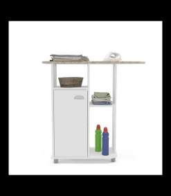 Mueble planchador Md-Asfeld2 acabado blanco, 91cm(alto) 90.5m(ancho) 36.5m(largo)