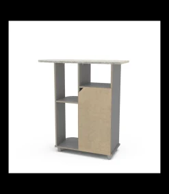 Mueble planchador Md-Asfeld2 acabado gris, 91cm(alto) 90.5m(ancho) 36.5m(largo)