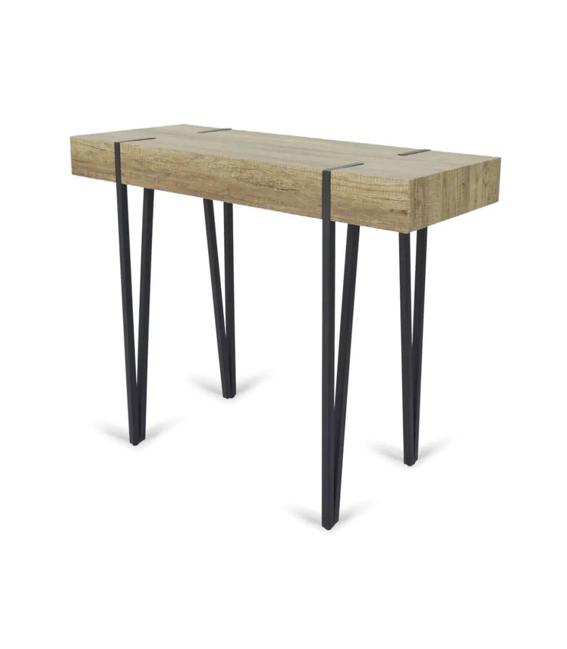 Mueble Recibidor Country en Madera y Metal. 80 cm(alto)110 cm(ancho)40 cm(fondo)