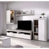 Mueble salón Villatorres cemento/blanco 180 cm(alto)265 cm(ancho)42 cm(largo)