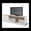 Mueble televisión Amazonas acabado blanco-artisan, 50cm(alto) 160cm(ancho) 34cm(largo)