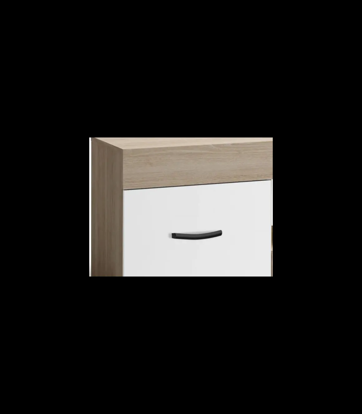 Mueble televisión Ayna acabado sable-blanco 48 cm(alto)150 cm(ancho)39.9 cm(largo)
