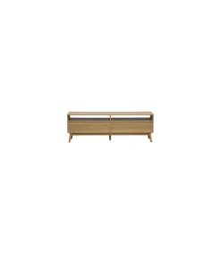 Mueble televisión 2cajones Trend acabado en chapa de fresno, 50cm(alto) 150cm(ancho) 40cm(fondo).