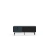 Mueble televisión para comedor modelo Punto 2 puertas 2 cajones acabado azul/negro, 140cm(ancho) 52cm(alto) 40cm (largo)