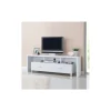 Mueble TV Kubox con dos cajones acabado blanco, 51 cm(alto)150 cm(ancho)39 cm(largo)