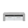 Mueble TV modelo Urbi en cemento y blanco Artik. 120 cm (Ancho) x 40 cm (Alto) x 42 cm (Fondo)