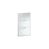 Mueble Zapatero 3 trampones Almanzora acabado blanco, 60 cm(ancho) 113 cm(altura) 22 cm(fondo).