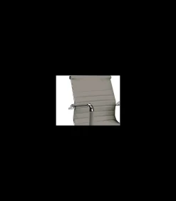 Pack de dos sillas confidente tapizado en piel sintetica gris, 57 cm(ancho) 90 cm(altura) 61 cm(fondo)