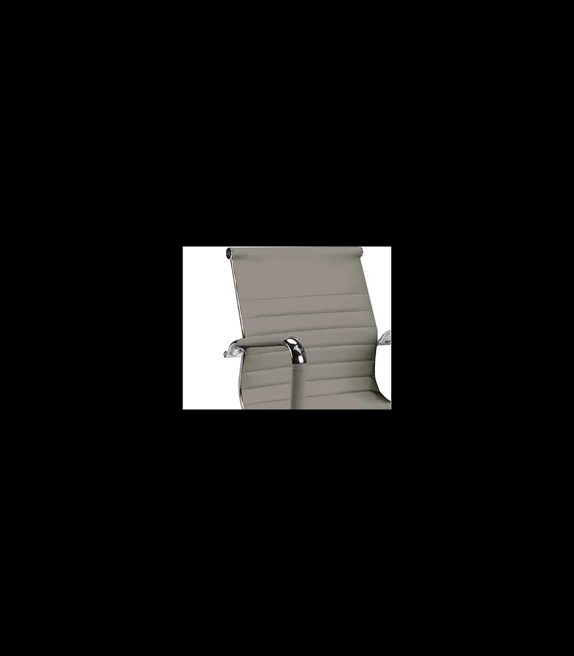 Pack de dos sillas confidente tapizado en piel sintetica gris, 57 cm(ancho) 90 cm(altura) 61 cm(fondo)