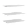 Pack de 3 estantes Laura acabado blanco. 1,6 cm(alto)87,4 cm(ancho)51 cm(fondo)