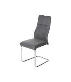 Pack de 4 sillas Alcalá en gris oscuro. 99 cm (alto) 42 cm (ancho) 59 cm (fondo)