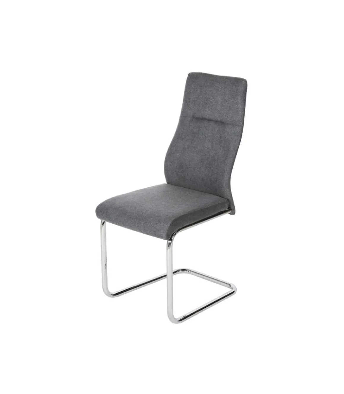 Pack de 4 sillas Alcalá en gris oscuro. 99 cm (alto) 42 cm (ancho) 59 cm (fondo)