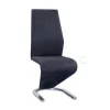 Pack de 2 sillas Alejandria acabado tela gris oscuro. 100 cm (alto) 45 cm (ancho) 43 cm (fondo)