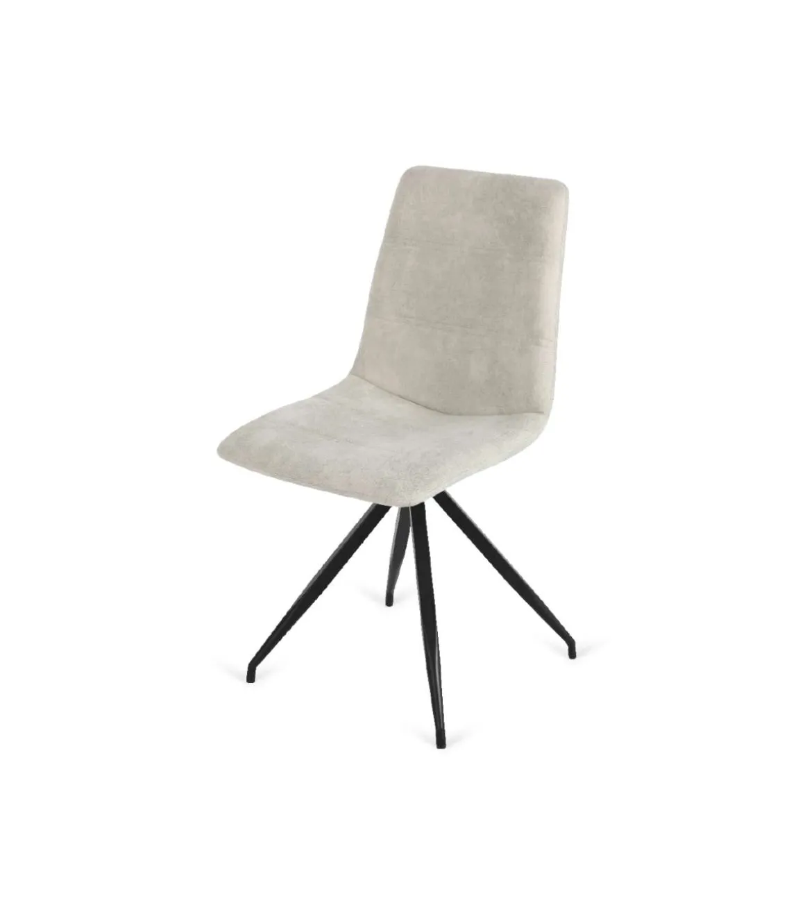 Pack de 4 sillas Alicante tapizadas en marfil, 91 cm (alto) 46 cm (ancho) 51 cm (fondo)