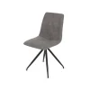 Pack de 4 sillas Alicante tapizadas en gris, 91 cm (alto) 46 cm (ancho) 51 cm (fondo)