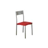 Pack de 4 sillas Alicia en polipiel rojo, 41 x 47 x 86 cm (largo x alto x ancho)
