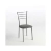 Pack de 2 sillas Berlin estructura gris tapizado gris, 90 cm(alto)38 cm(ancho)38 cm(largo)