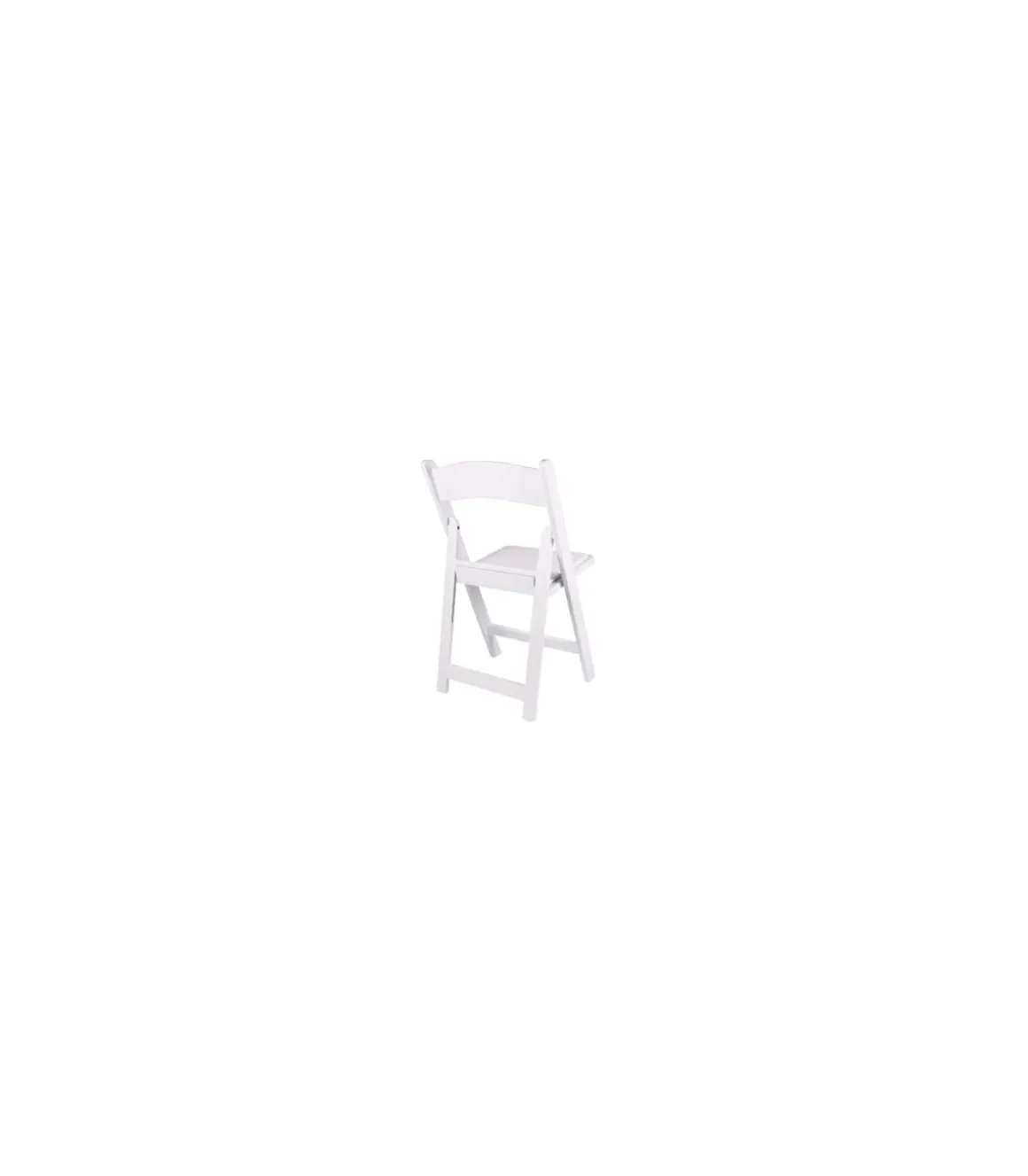 Pack de 4 sillas Ceremony en polipropileno blanco, 44.5cm(ancho) 88cm(altura) 43cm(fondo)