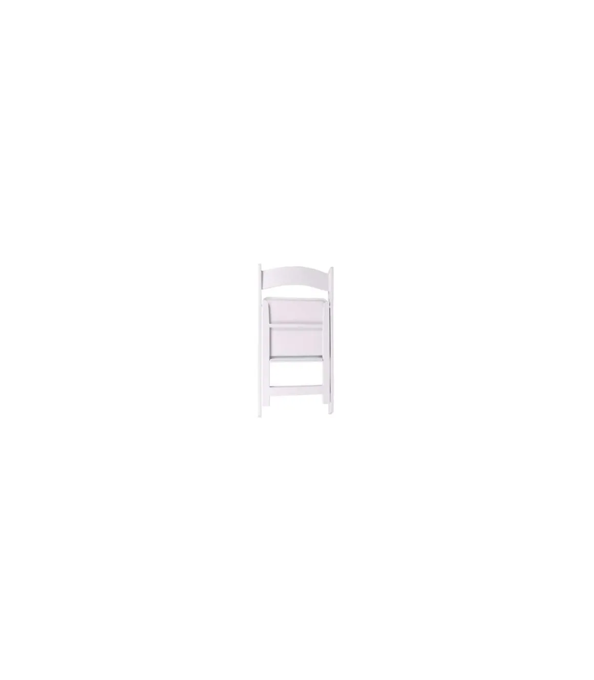 Pack de 4 sillas Ceremony en polipropileno blanco, 44.5cm(ancho) 88cm(altura) 43cm(fondo)