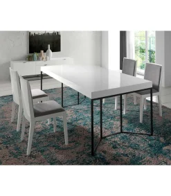 Pack de 2 sillas de comedor en tela gris Aina, 45 x 49 x 88/48 cm (largo x ancho x alto)