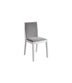 Pack de 2 sillas de comedor en tela gris Aina, 45 x 49 x 88/48 cm (largo x ancho x alto)