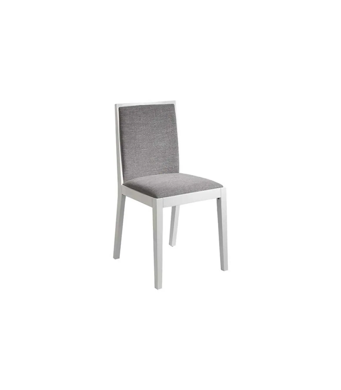 Pack de 2 sillas de comedor en tela gris Aina, 45 x 49 x 88/48 cm (largo x ancho x alto)