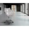 Pack de 2 sillas giratorias modelo Olimpia transparente, 57.5 x 56 x 85|95 cm (ancho x largo x alto)