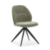 Pack de 2 sillas giratorias modelo Tamesis tapizado textil verde, 85cm(alto) 49.5cm(ancho) 60cm(largo)