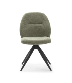 Pack de 2 sillas giratorias modelo Tamesis tapizado textil verde, 85cm(alto) 49.5cm(ancho) 60cm(largo)
