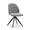 Pack de 2 sillas giratorias modelo Tamesis tapizado textil gris claro, 85cm(alto) 49.5cm(ancho) 60cm(largo)