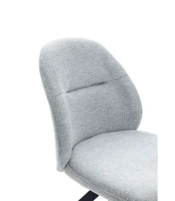Pack de 2 sillas giratorias modelo Tamesis tapizado textil gris claro, 85cm(alto) 49.5cm(ancho) 60cm(largo)
