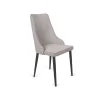 Pack de 4 sillas Imperial Beige con patas metálicas acabado negro 94 cm (alto) 48 cm (ancho) 57 cm (fondo)