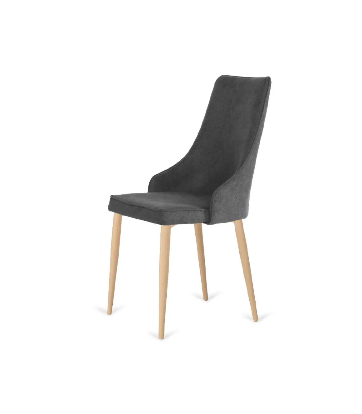 Pack de 4 sillas Imperial gris oscuro, 94 cm (alto) 48 cm (ancho) 57 cm (fondo)