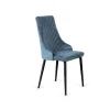Pack de 4 sillas Imperial velvet color azul, 94 cm (alto) 48 cm (ancho) 57 cm (fondo)