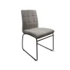Pack de 2 sillas Lara tapizado gris. 85 cm (alto) 48 cm (ancho) 52 cm (fondo)