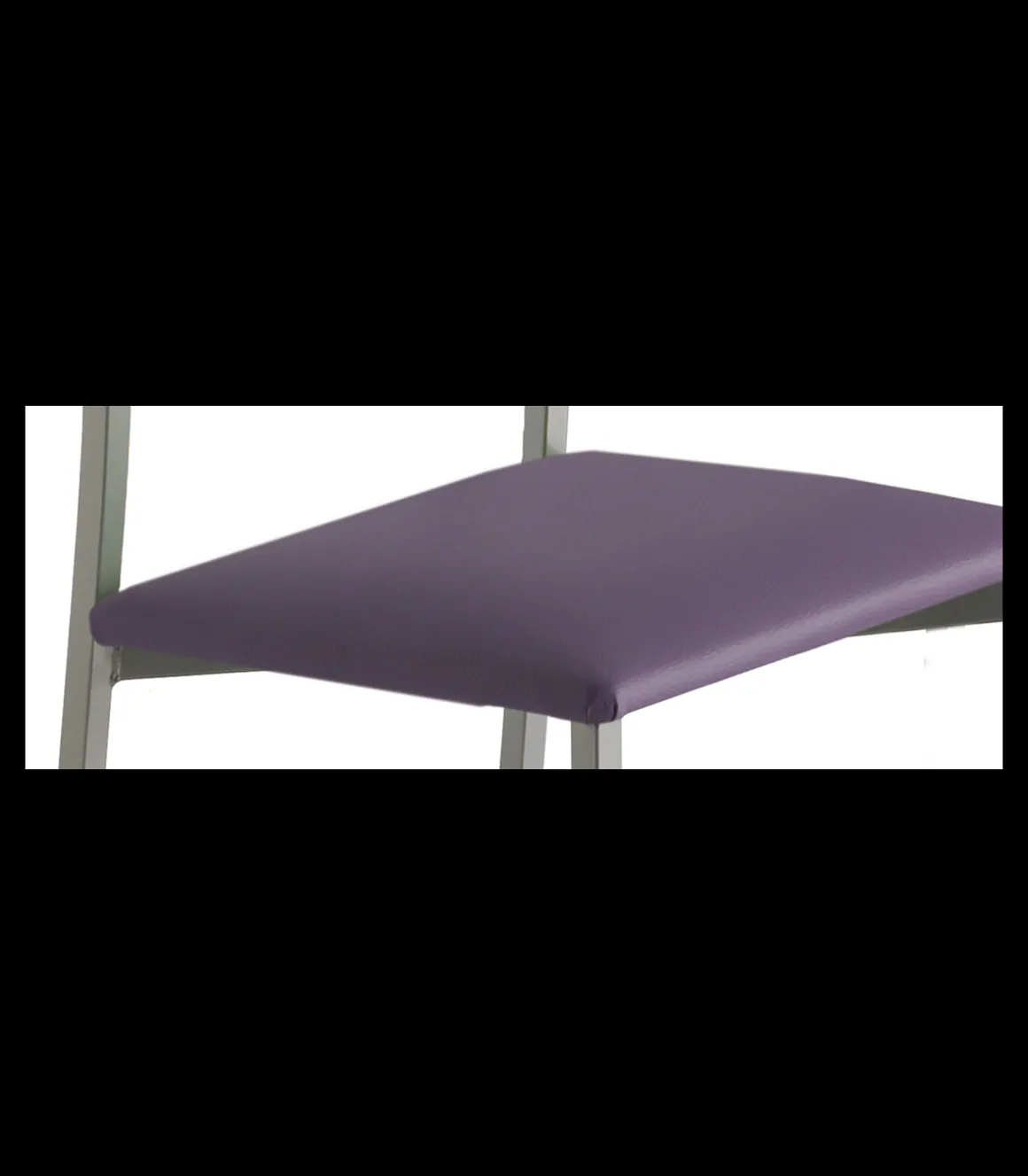 Pack de 4 sillas Laura en polipiel morado, 41 x 47 x 86 cm (largo x ancho x alto)