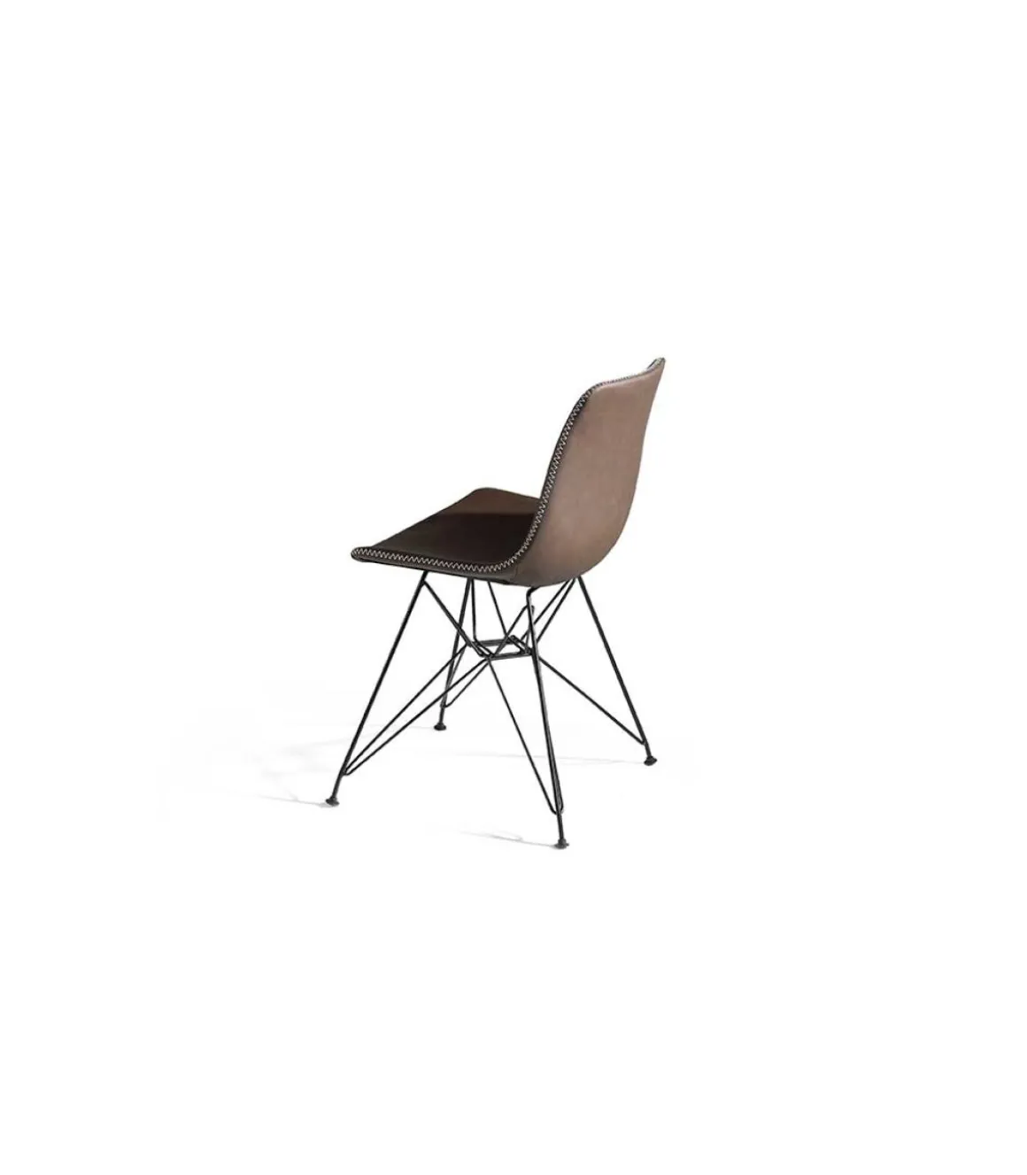 Pack de 2 sillas Mar en color marrón 52 x 56 x 82.5/46 cm (largo x ancho x alto)