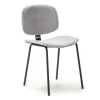 Pack de 2 sillas MARIO tapizadas en pana color gris, 50/79cm(alto) 44cm(ancho) 51cm(largo).