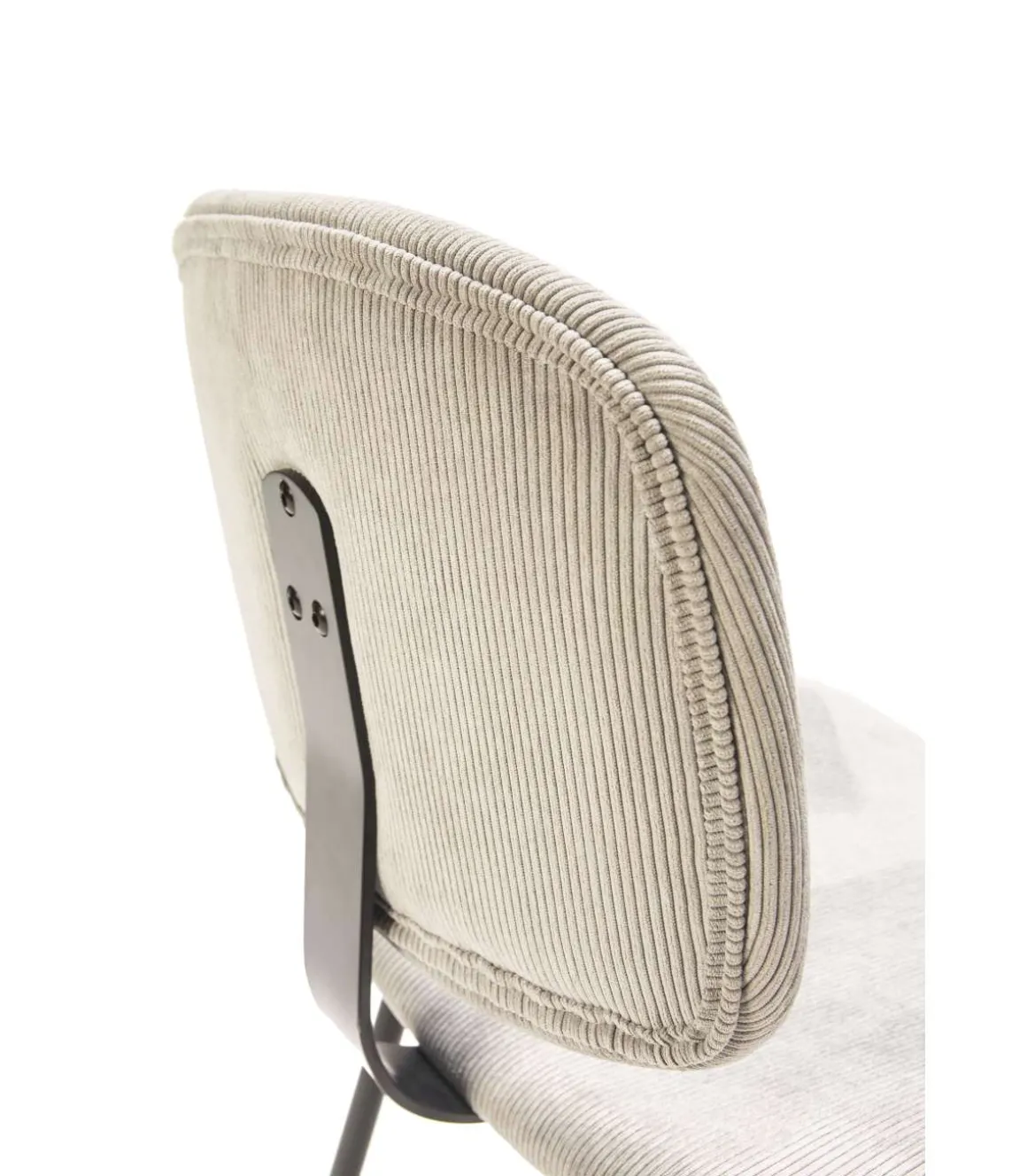 Pack de 2 sillas MARIO tapizadas en pana color gris, 50/79cm(alto) 44cm(ancho) 51cm(largo).