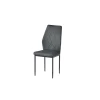 Pack de 4 sillas Md-Ambler tapizadas en tejido gris marengo, 100cm(alto) 36cm(ancho) 55cm(fondo)