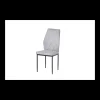 Pack de 4 sillas Md-Ambler tapizadas en tejido blanco, 100cm(alto) 36cm(ancho) 55cm(fondo)